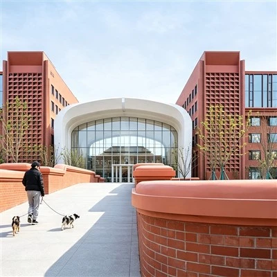 Ventilated Terracotta Brick Curtain Wall System